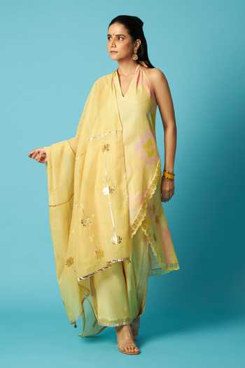 Vedika M Bandhani Print Kurta Pant Set
