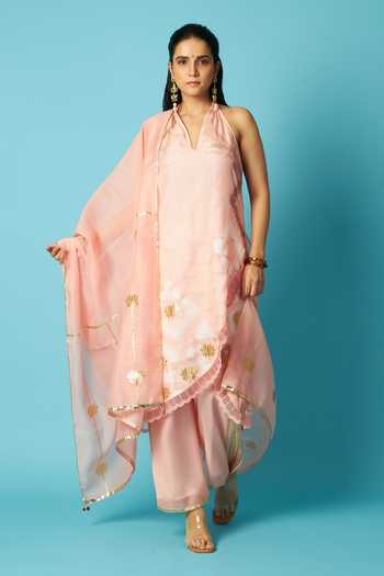 Vedika M Bandhani Pattern Kurta Set
