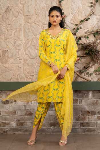 Senren By Eshana Raut Tropical Print Kurta Set 