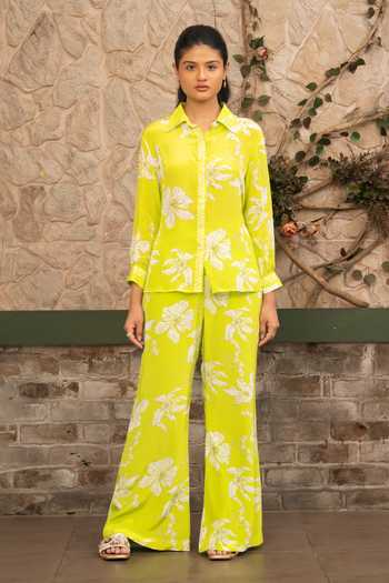 Senren By Eshana Raut Floral Print Shirt & Pant Set 