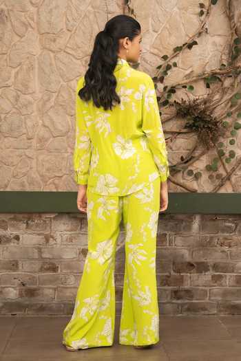 Senren By Eshana Raut Floral Print Shirt & Pant Set 