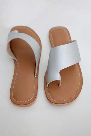 Buy Sandalwali Brown Isla Dull Silver Sandals Online at Aza Fashions Buy_Sandalwali_Brown Isla Dull Silver Sandals _Online_at_Aza_Fashions