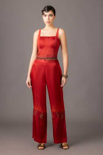 A Humming Way Embroidered Jacket Set 