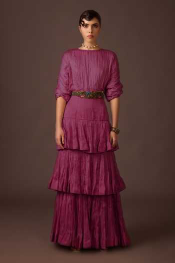 A Humming Way Ruched Top & Skirt Set 