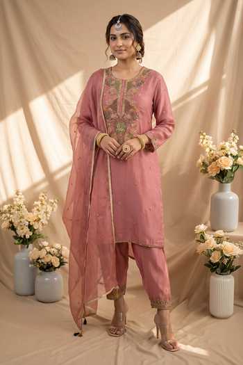 Mandira Wirk Resham Embroidered Kurta Set