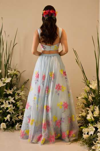 Meghstudio Elsa Sequin Embroidered Lehenga Set