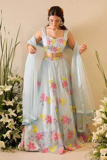 Meghstudio Elsa Sequin Embroidered Lehenga Set