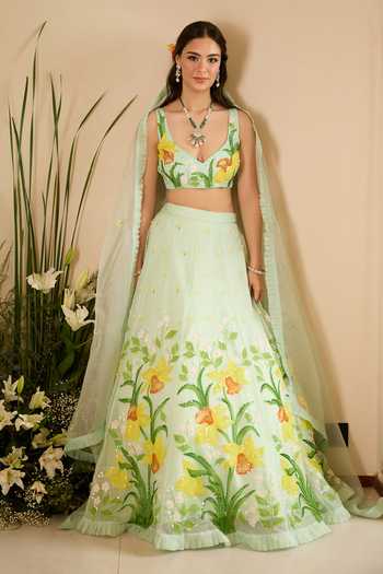 Meghstudio Ariel Sequin Work Lehenga Set