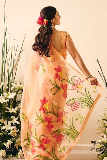 Meghstudio Bella Embroidered Saree With Blouse