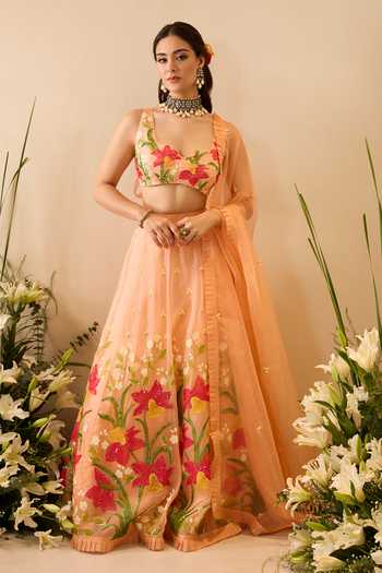 Meghstudio Bella Sequin Embroidered Lehenga Set