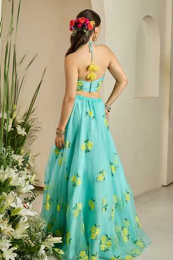 Meghstudio Bloom Sequin Embroidered Lehenga Set