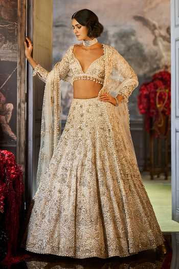 Seema Gujral Sequin Embroidered Lehenga Set 