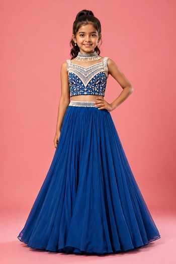 Quench A Thirst Pearl Embroidered Lehenga Set