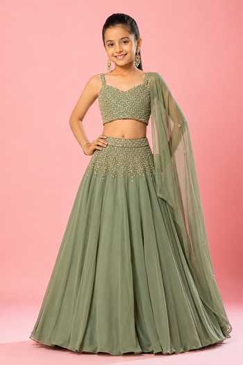 Quench A Thirst Embroidered Lehenga & Blouse Set