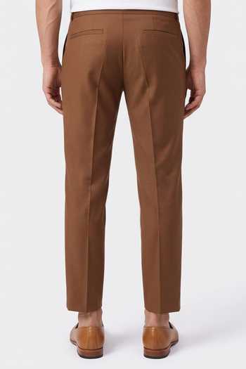 Bubber Couture_Brown Wesley Embroidered Juttis _Online_at_Aza_Fashions