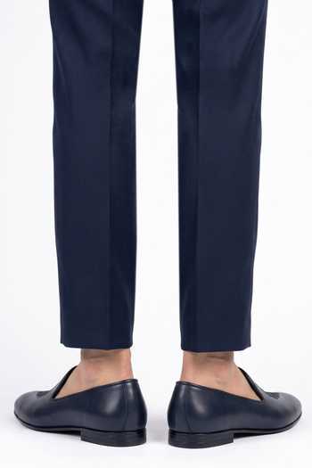 Buy Bubber Couture Blue Esteban Embroidered Slip On Juttis Online at Aza Fashions Buy_Bubber Couture_Blue Esteban Embroidered Slip On Juttis _Online_at_Aza_Fashions