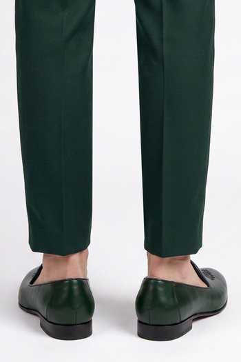 Buy Bubber Couture Green Kingsley Embroidered Juttis Online at Aza Fashions Buy_Bubber Couture_Green Kingsley Embroidered Juttis _Online_at_Aza_Fashions