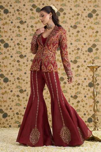 Aayushi Maniar Aarini Jacket Sharara Set 