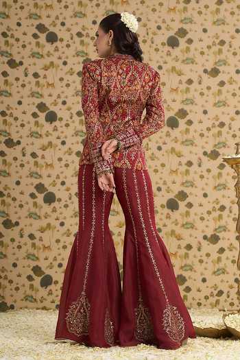 Aayushi Maniar Aarini Jacket Sharara Set 