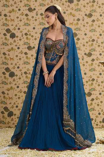 Aayushi Maniar Georgette Lehenga Corset Set 
