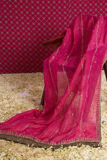 Shop Aayushi Maniar Multi Color Silk, Organza, Tissue Sweetheart Kadambari Embroidered Lehenga Set Online at Aza Fashions Shop_Aayushi Maniar_Multi Color Silk, Organza, Tissue Sweetheart Kadambari Embroidered Lehenga Set _Online_at_Aza_Fashions