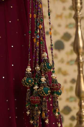 Aayushi Maniar Maroon Silk, Georgette Embroidery, Sequins, Beads, Latika Corset Lehenga Set Online at Aza Fashions Aayushi Maniar_Maroon Silk, Georgette Embroidery, Sequins, Beads, Latika Corset Lehenga Set _Online_at_Aza_Fashions