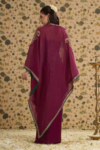 Aayushi Maniar Manjari Cape Skirt Set 