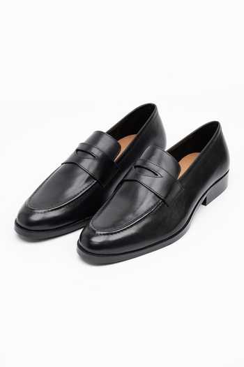 Dapper Shoes Soft Unlined Leather Penny Loafers 