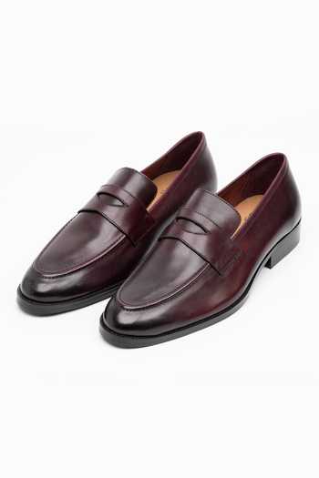 Dapper Shoes Soft Unlined Leather Penny Loafers 