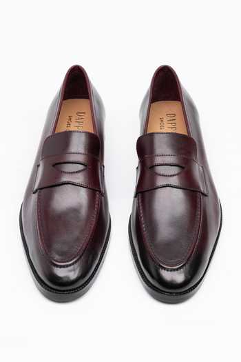 Dapper Shoes Soft Unlined Leather Penny Loafers 