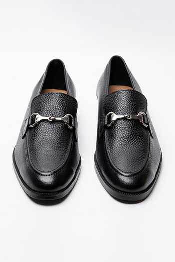 Dapper Shoes Unlined Milled Leather Horsebit Loafers 
