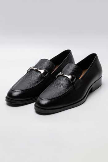Dapper Shoes Unlined Milled Leather Horsebit Loafers 