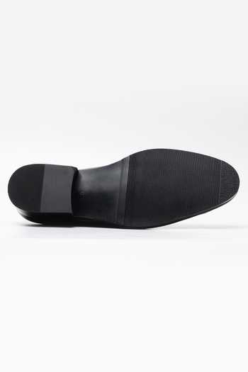 Dapper Shoes_Brown Unlined Milled Leather Horsebit Loafers _Online_at_Aza_Fashions