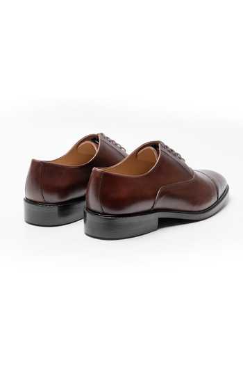 Shop Dapper Shoes Brown Cap Toe Leather Oxfords Online at Aza Fashions Shop_Dapper Shoes_Brown Cap Toe Leather Oxfords _Online_at_Aza_Fashions