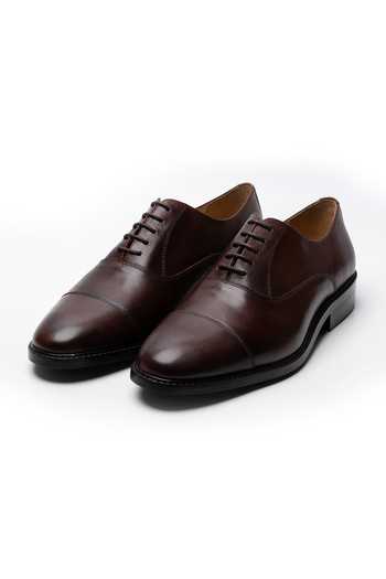 Dapper Shoes Cap Toe Leather Oxfords 