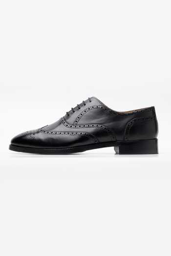 Buy Dapper Shoes Black Full Brogue Wingtip Leather Oxfords Online at Aza Fashions Buy_Dapper Shoes_Black Full Brogue Wingtip Leather Oxfords _Online_at_Aza_Fashions