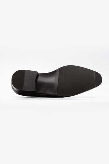 Dapper Shoes_Black Adelaide Oxford Leather Shoes _Online_at_Aza_Fashions
