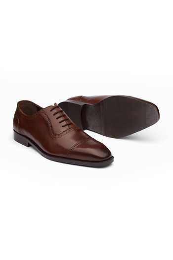 Buy_Dapper Shoes_Brown Adelaide Oxford Leather Shoes _Online_at_Aza_Fashions