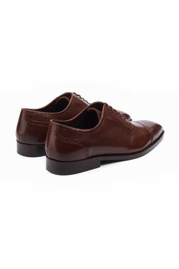 Shop_Dapper Shoes_Brown Adelaide Oxford Leather Shoes _Online_at_Aza_Fashions