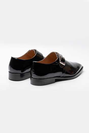 Shop Dapper Shoes Black Single Monkstrap Leather Shoes Online at Aza Fashions Shop_Dapper Shoes_Black Single Monkstrap Leather Shoes _Online_at_Aza_Fashions