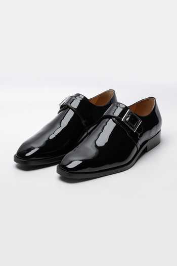 Dapper Shoes Single Monkstrap Leather Shoes 