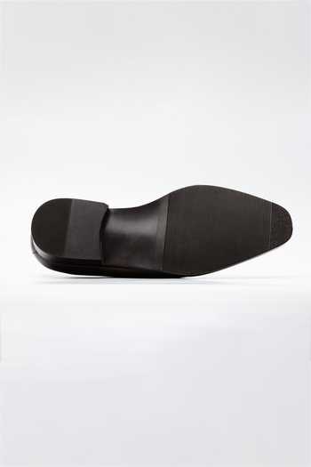 Dapper Shoes Black Single Monkstrap Leather Shoes at Aza Fashions Dapper Shoes_Black Single Monkstrap Leather Shoes _at_Aza_Fashions