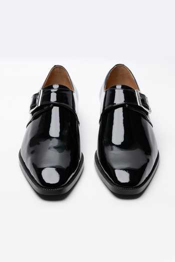 Dapper Shoes Single Monkstrap Leather Shoes 