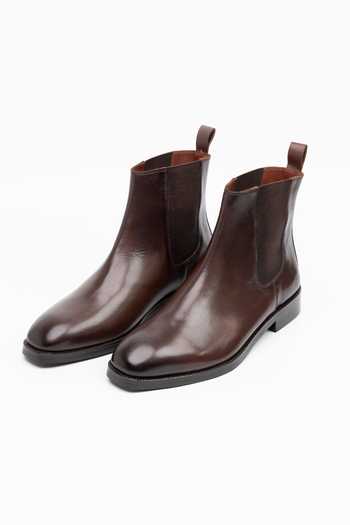 Dapper Shoes Leather Chelsea Boots 