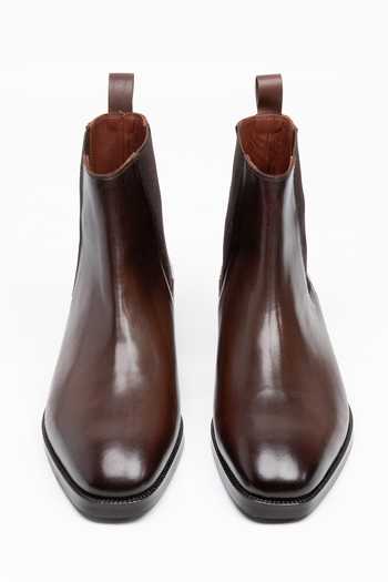 Dapper Shoes Leather Chelsea Boots 