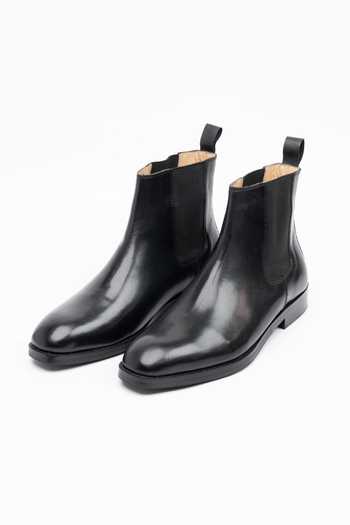 Dapper Shoes Leather Chelsea Boots 