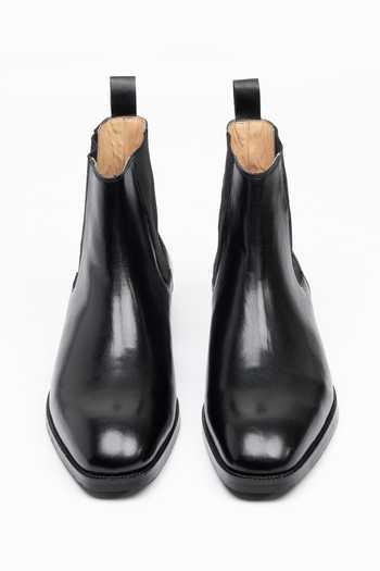 Dapper Shoes Leather Chelsea Boots 