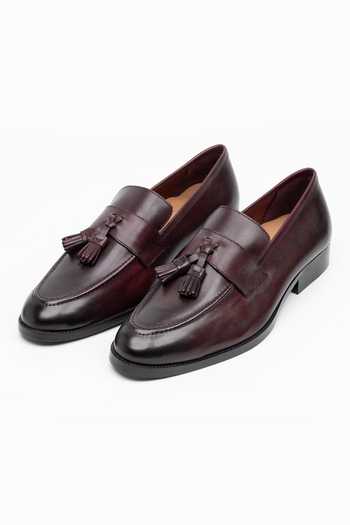 Dapper Shoes Soft Unlined Leather Tassel Loafers 