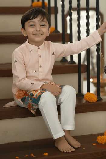 Funny Bones Clothings Savannah Themed Kurta Pyjama Set 