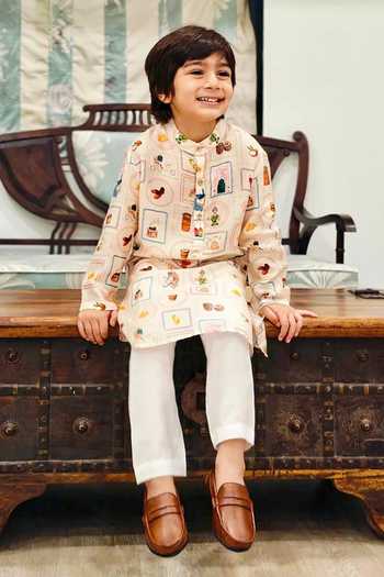 Funny Bones Clothings Frames Of Roots Kurta Pyjama Set 